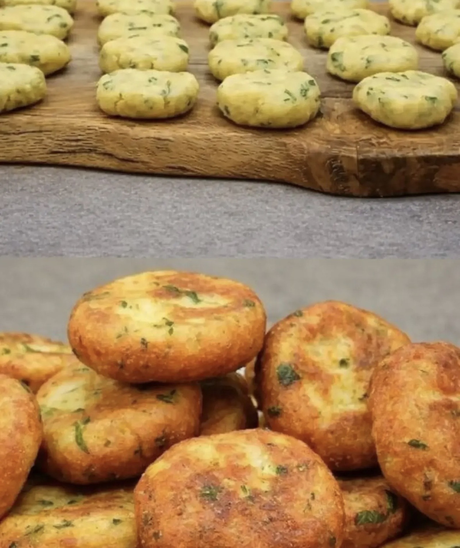 Кетердәп торган бәрәңге котлетлары